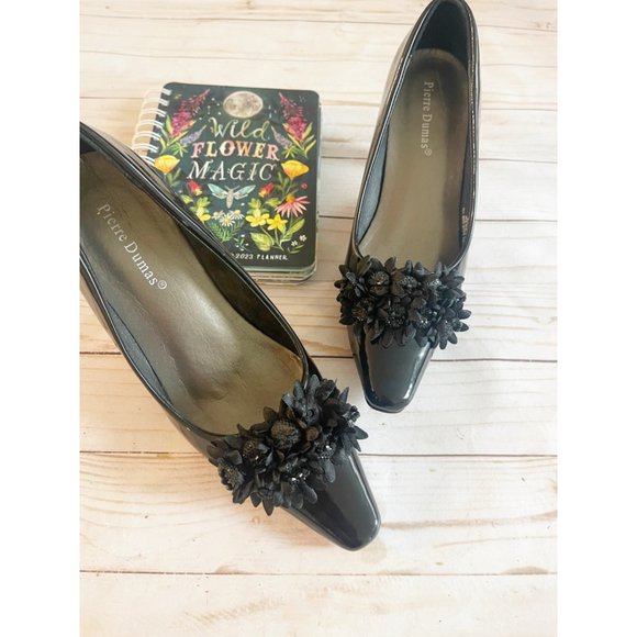 Pierre Dumas Patent Leather Embellished Pump - Picture 2 of 14